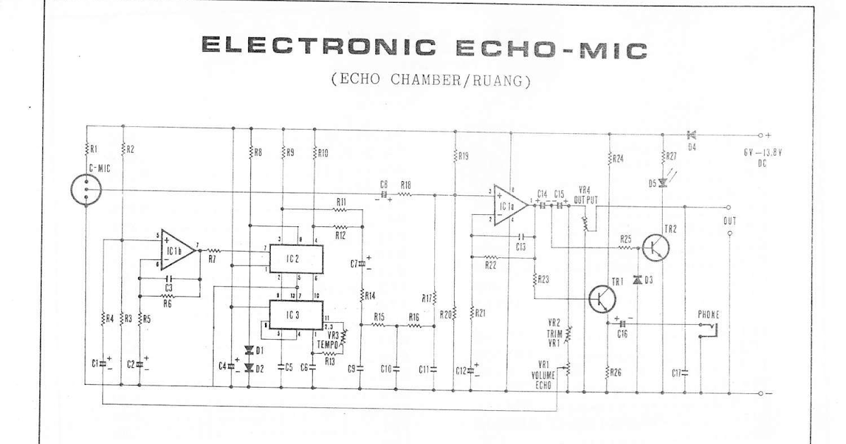 Download 6 Rangkaian Pre Amp Mic + Echo Gambar Natta