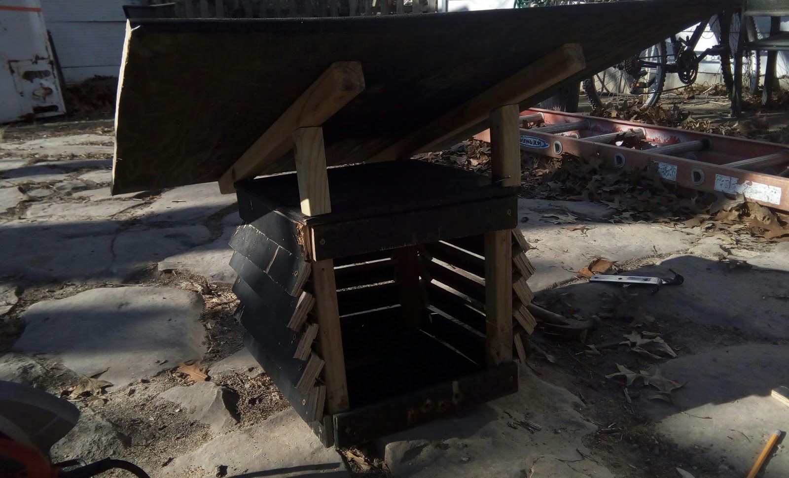 Beginnings of Instrument Shelter (Stevenson Screen)