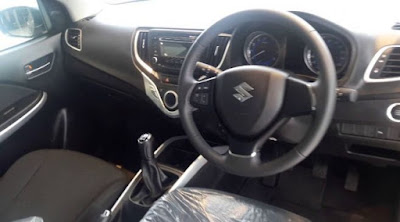 Baleno car interior - side view
