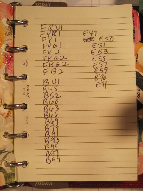 Cherished Treasures: Day 10 Planner Addicts Challenge - Lists