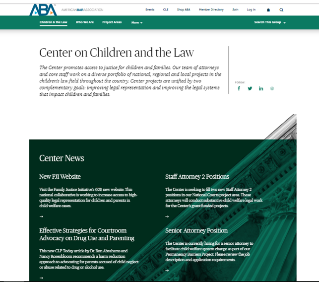 ABA Center on Children and the Law