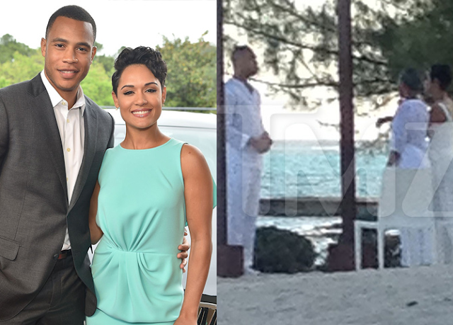 Trai Byers and Grace Gealey wedding