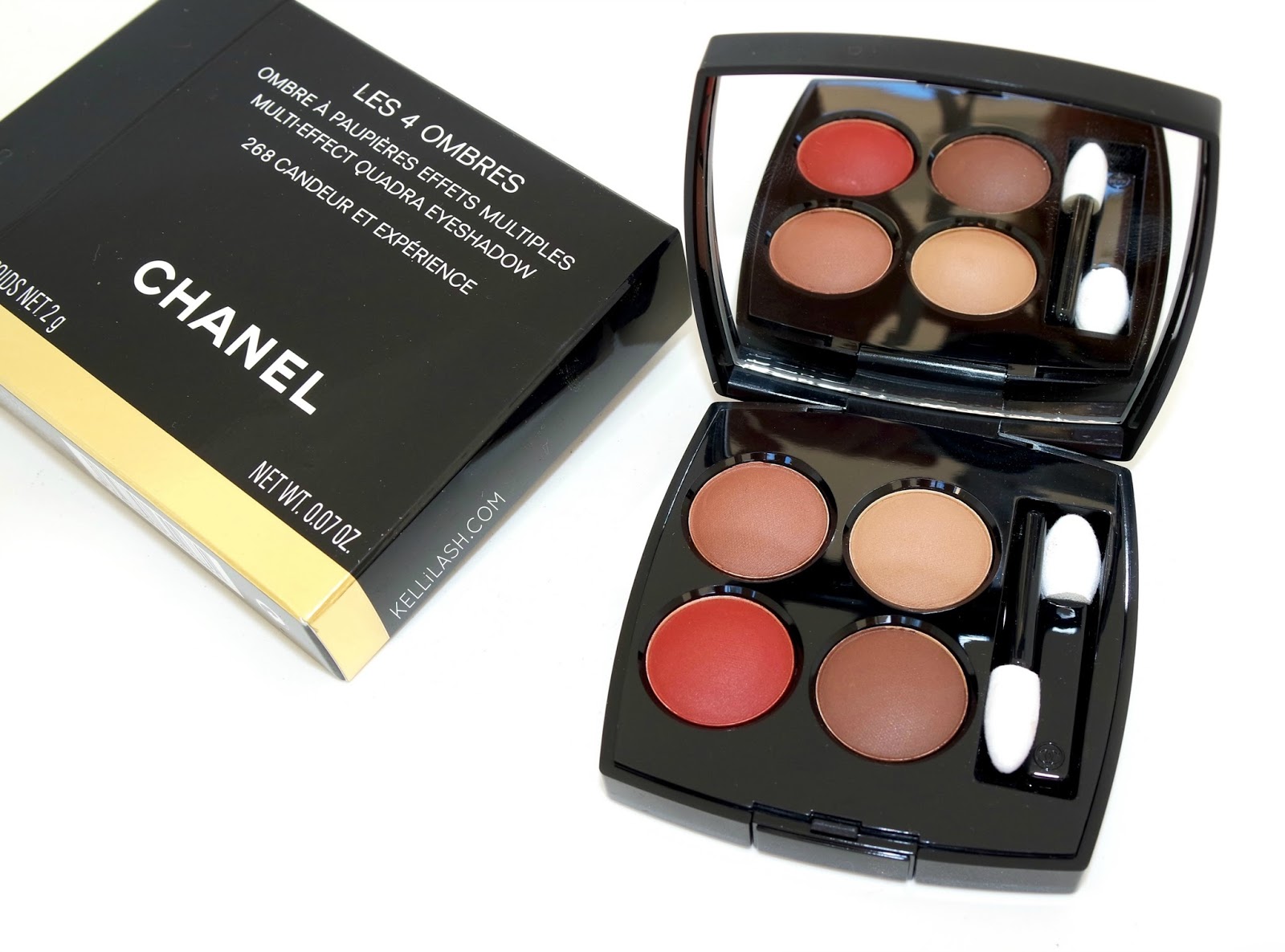  CHANEL Les 4 Ombres Multi Effect Quadra Eyeshadow 268 Candeur  Et Experience 0.07 Ounce : Beauty & Personal Care