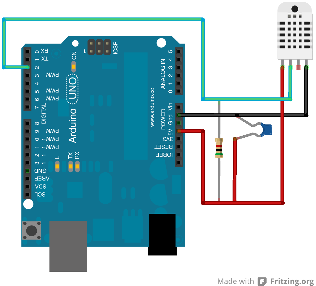 Macduino: Temperature & umidity sensor (DHT11)