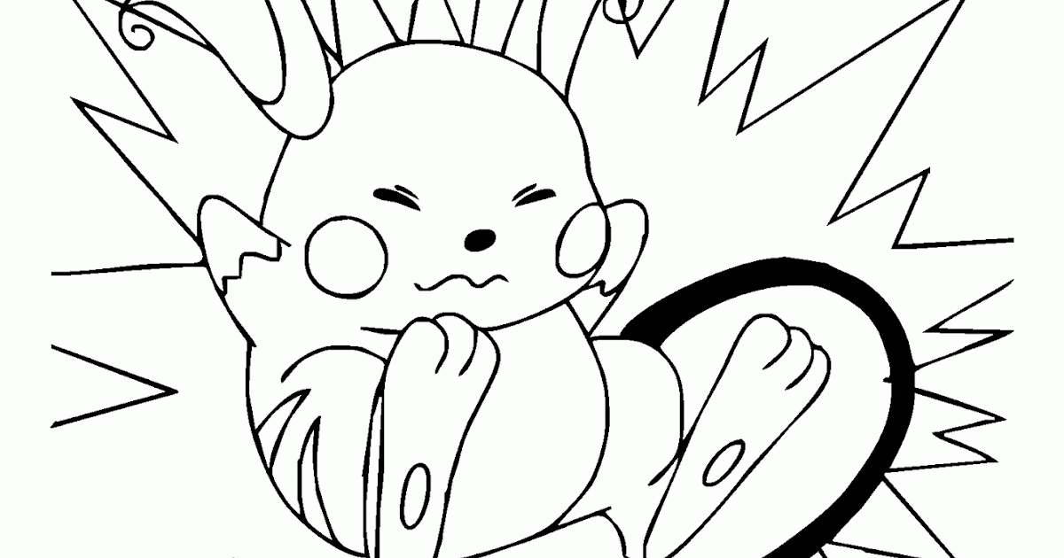 Mewarnai Gambar Pokemon Pikachu Yuk Adik-Adik - Contoh