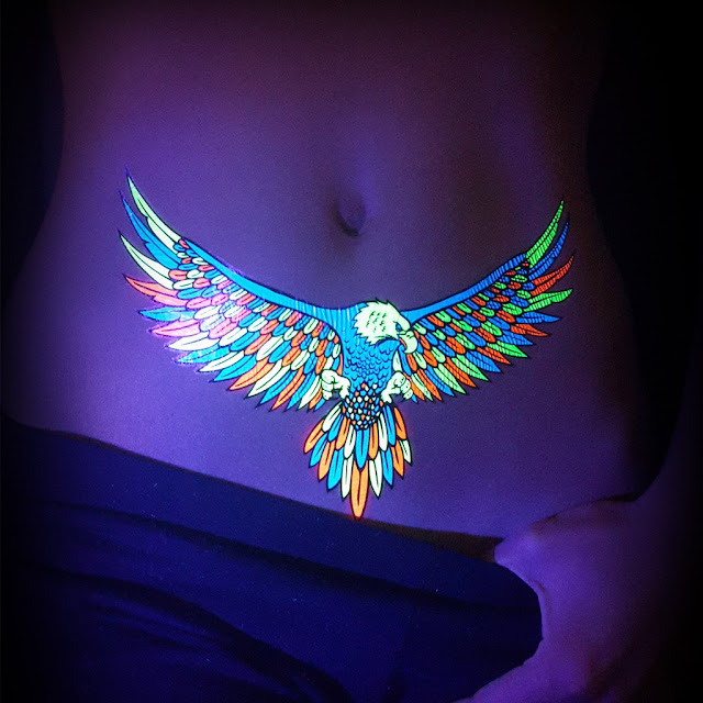Hawk UV Tattoos or Black Light Tattoos Hawk UV Tattoos or Black Light Tattoos
