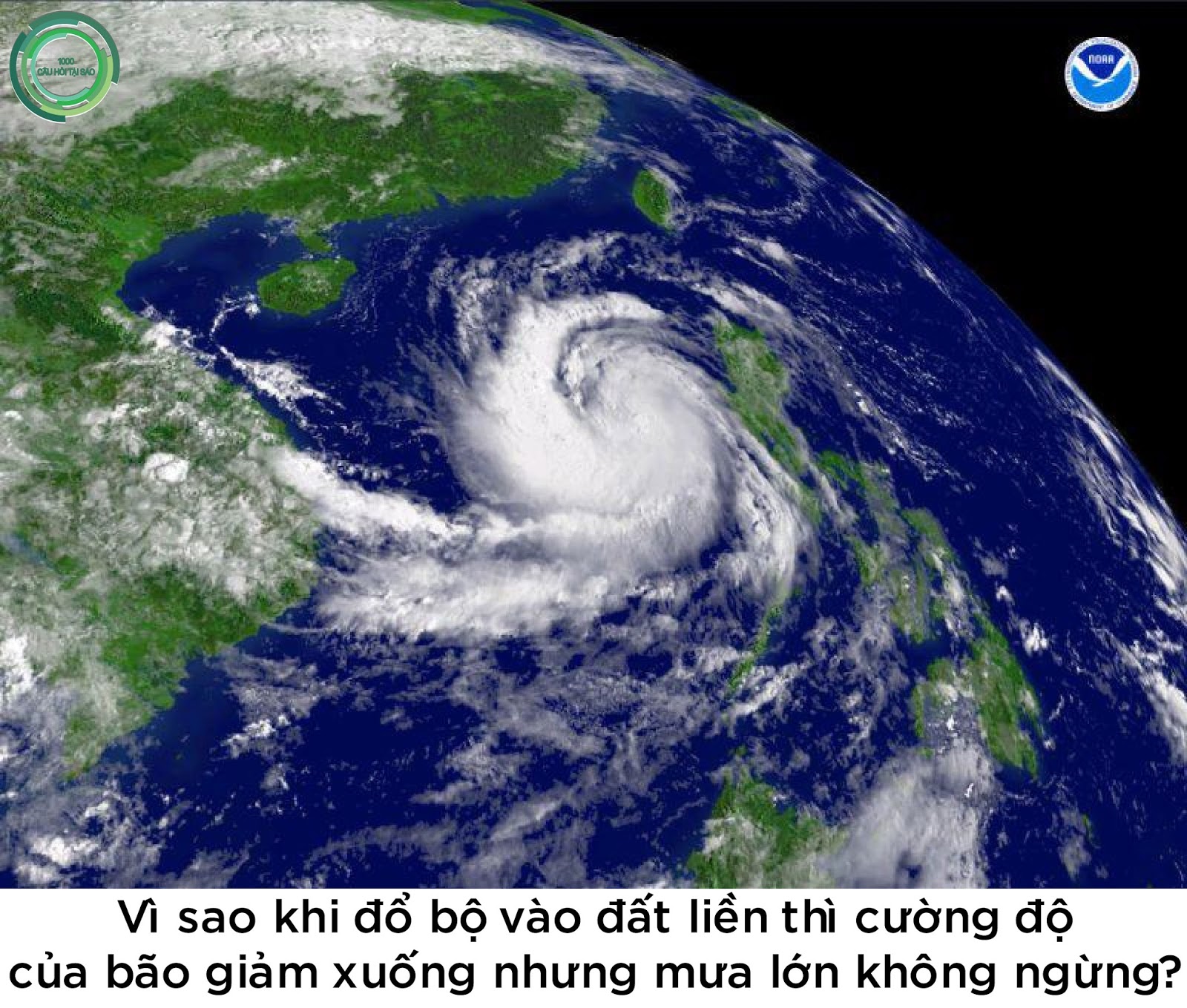 Vì sao khi đổ bộ vào đất liền thì cường độ của bão giảm xuống nhưng mưa ...