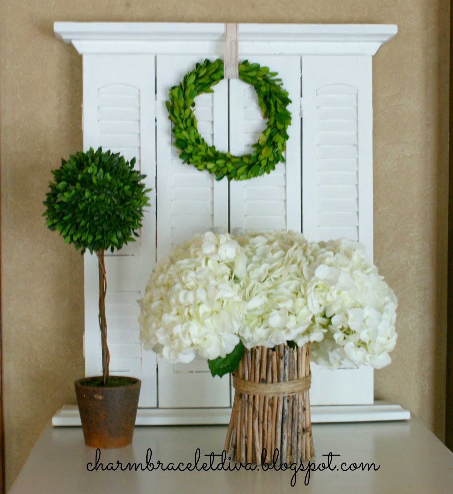 Our Hopeful Home DIY Rustic Twig Vase