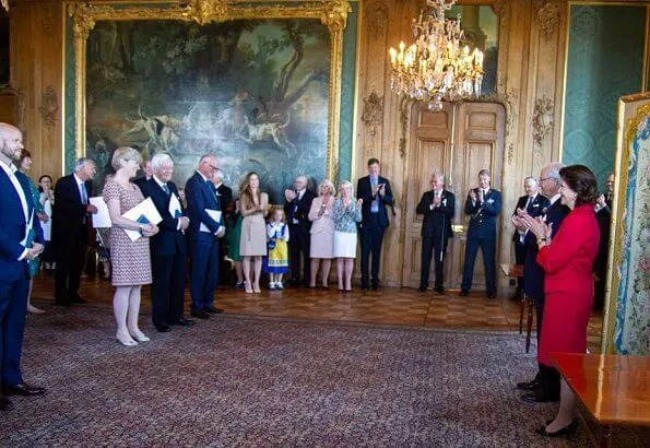 King Carl Gustaf handed out HM The King's Medals during a ceremony held at the Royal Palace