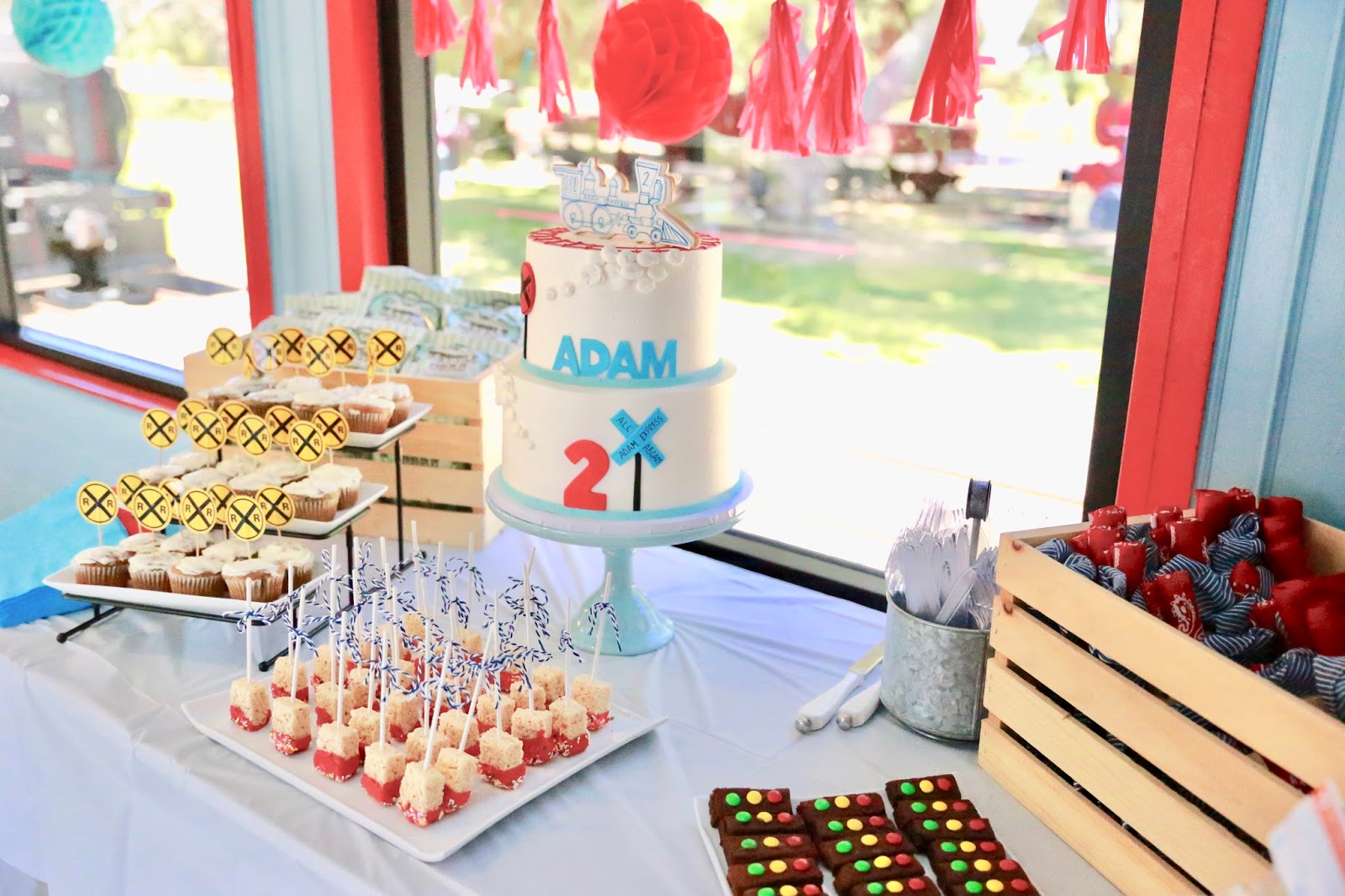 train theme tablescape train theme tablescape