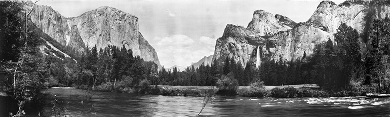 Photographie panoramique de William Amos Haines de la Yosemite Valley