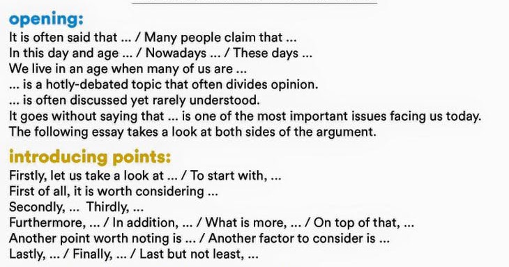 How to write opinion essay introduction picture