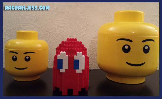 Someone needs to tell him those are Lego heads not Pac Man's cousins....