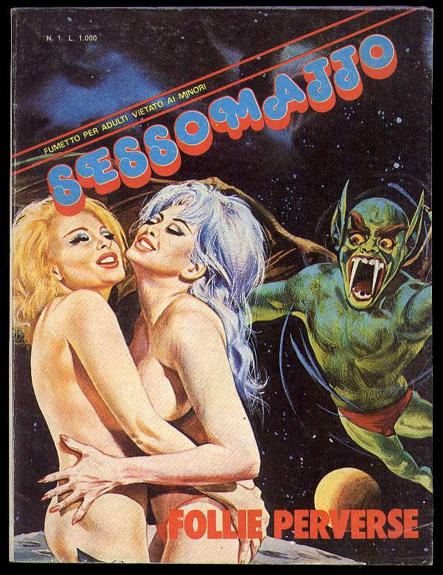 1970 Adult Xxx Black - VASTA: FUMETTI Italian Adult Comics 1970s