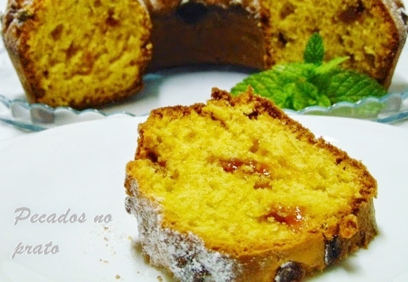 Bolo com marmelada, o perfeito contraste de sabores