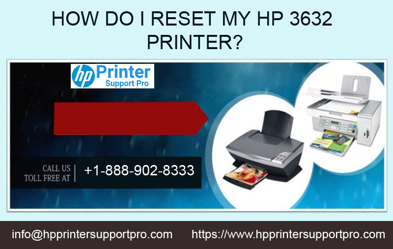 How do I reset my HP 3632 printer?