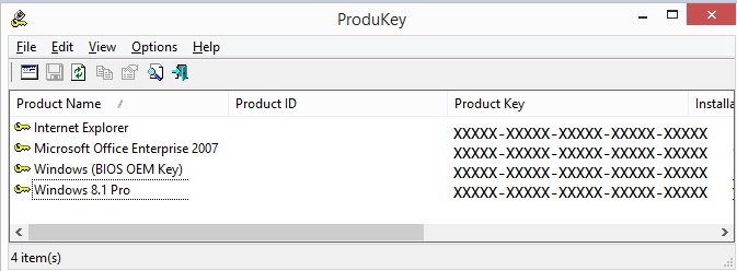 clave de windows 8 pro