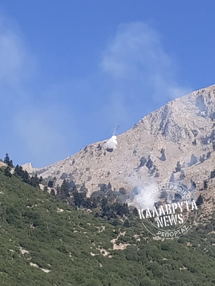 Πυρκαγιά σε δύσβατη περιοχή κοντά στη Λυκούρια Καλαβρύτων Πυρκαγιά σε δύσβατη περιοχή κοντά στη Λυκούρια Καλαβρύτων