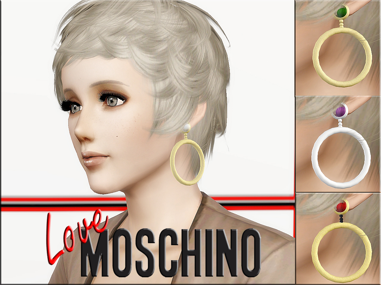 Moschino Fall 2012 Runway Earrings
