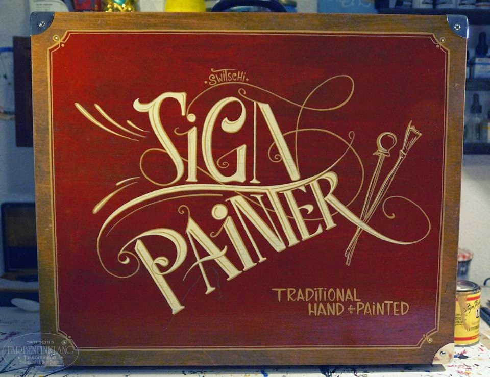 Bildermaler, Hinterglasvergoldung aus Leipzig Good Signs Leipzig