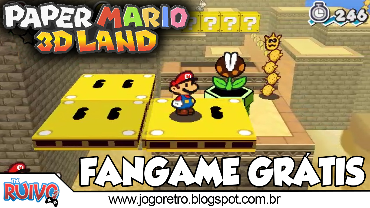 Blog Do Ruivo Games Ruivoplay Paper Mario 3d Land Fangame 2018