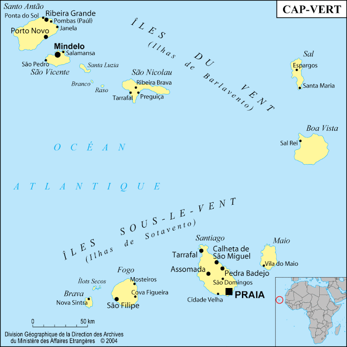 Carte du Cap-vert