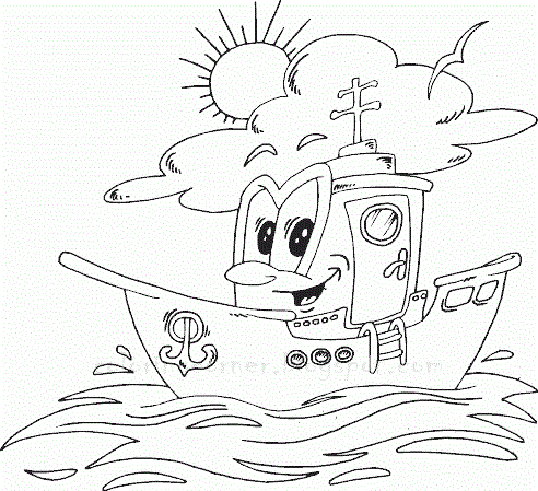 Boat Coloring Pages