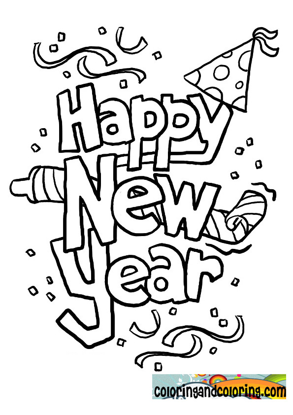 Happy New Year Coloring Pages To Print Search Results New Calendar