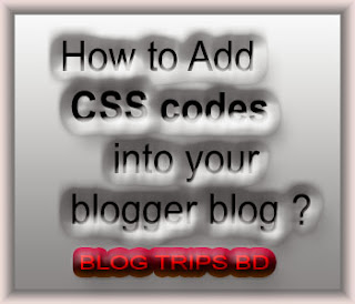 How to Add CSS codes into your blogger blog ?