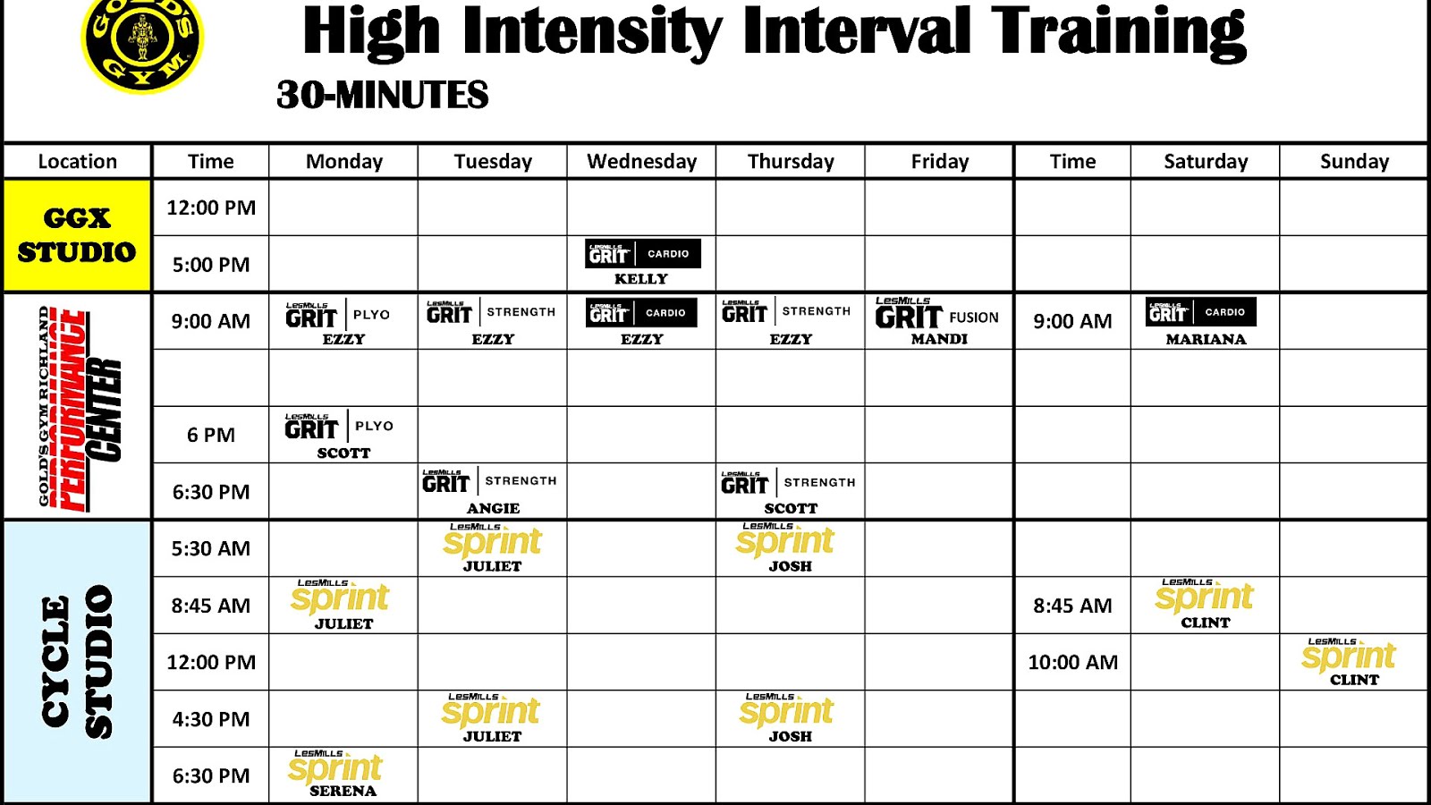 Golds Gym Ballston Class Schedule Gym Choices