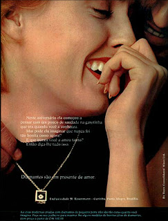 propaganda diamantes - 1974. os anos 70; propaganda na década de 70; Brazil in the 70s, história anos 70; Oswaldo Hernandez;