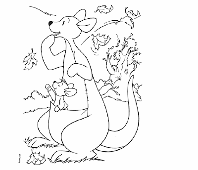 Coloring Pages Disney Animals Disney Animal Roo Coloring Pages From Winnie The Pooh Cartoon