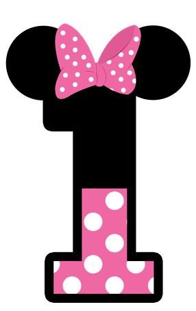 moldes de números para imprimir minnie mouse como fazer