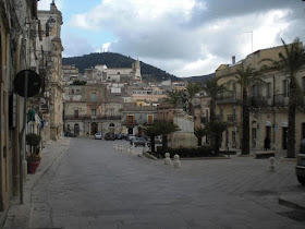 The main square in Chiaramonte Gulfi
