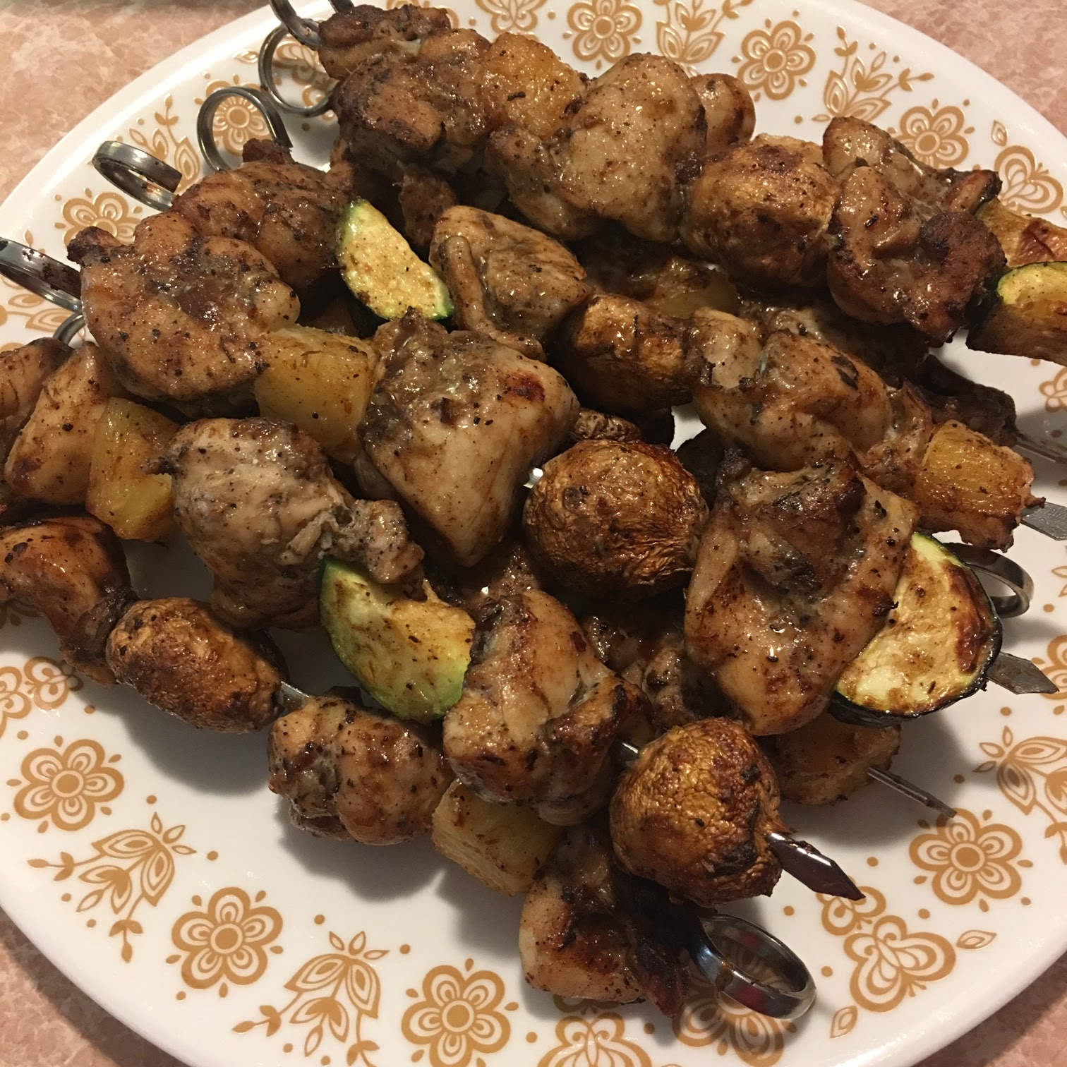 Toast to Roast Air Fried Jerk Chicken Kabobs