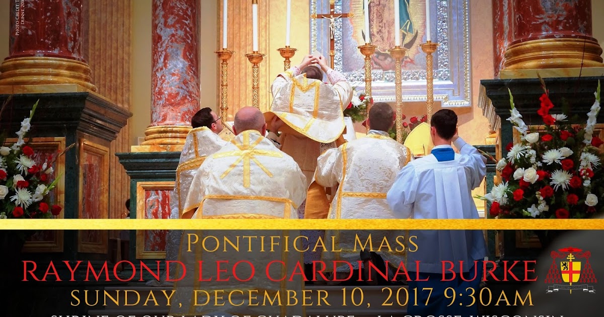 RORATE CÆLI Good news from La Crosse, Wisconsin Pontifical Mass with