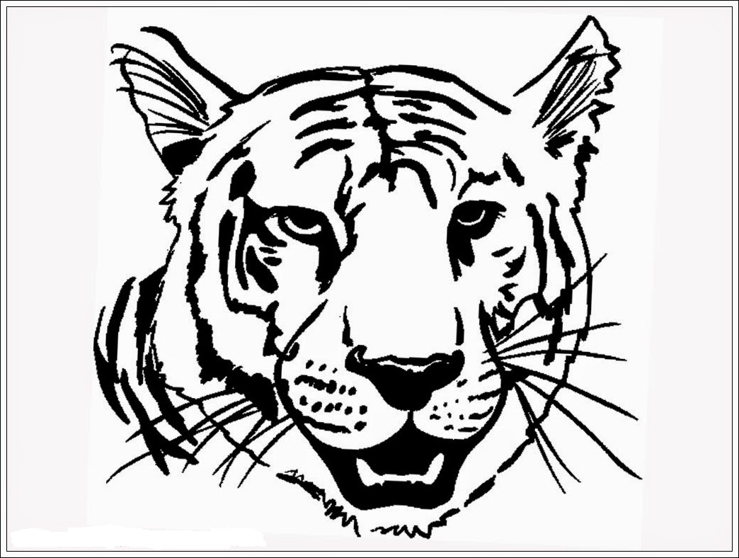 Mewarnai Gambar Harimau - Mewarnai Gambar
