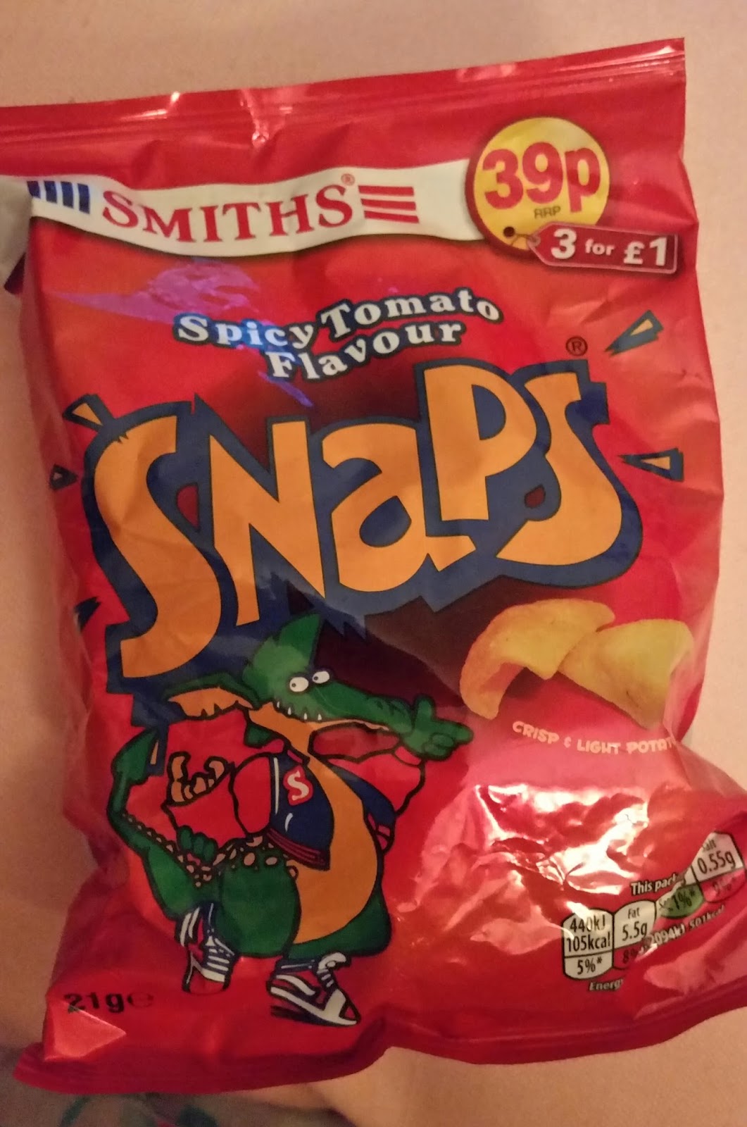 Trust Me Treats Smiths Spicy Tomato Flavour Snaps review