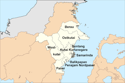 Kabupaten dan kota di provinsi Kalimantan Timur