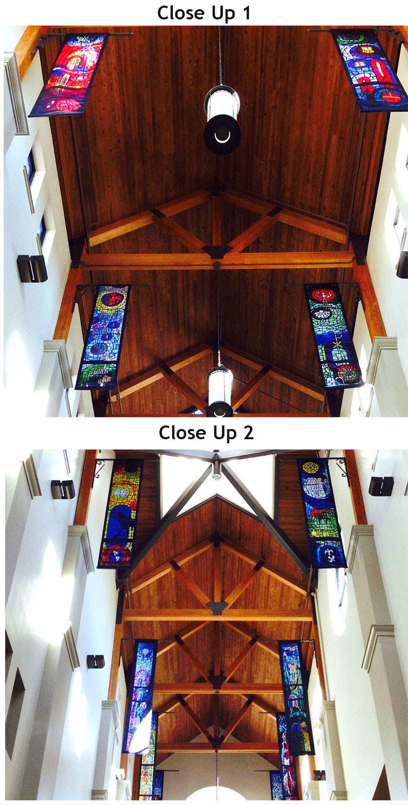 Custom Stained Glass Banners from PraiseBaners
