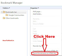 how to transfer bookmarks from one computer to another google chrome