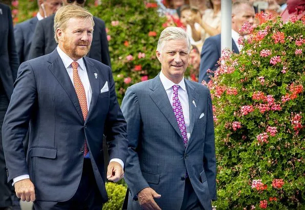 King Willem-Alexander and Queen Maxima, King Philippe and Queen Mathilde at the 75th anniversary of the liberation day event