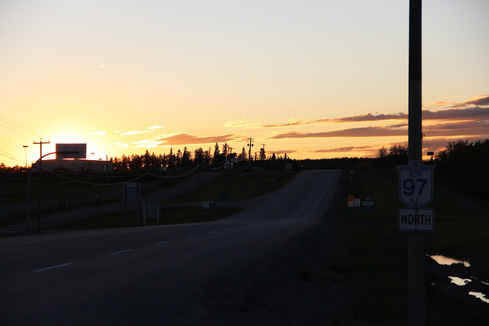 Riding the USA Day 7 Hinton, Alberta Charlie Lake, British Columbia