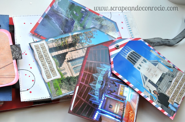 Mini álbum viaje Londres scrapbooking