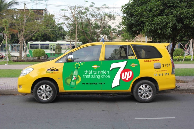 Mẫu quảng cáo Taxi của nước giải khát 7UP