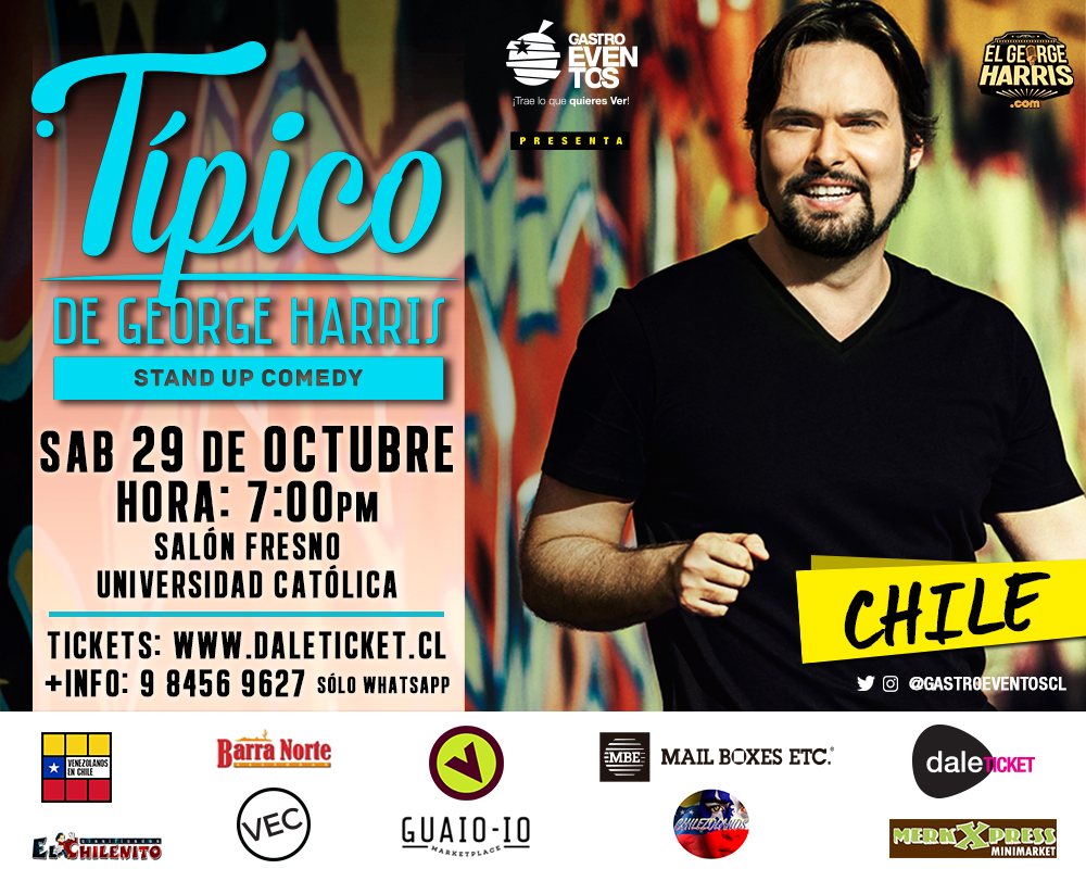 GASTROEVENTOS Harris Regresa a Santiago de Chile 29 de Octubre