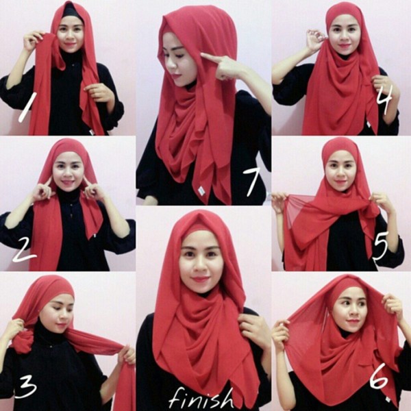 Jilbab Pashmina Kaos - Hijab Casual