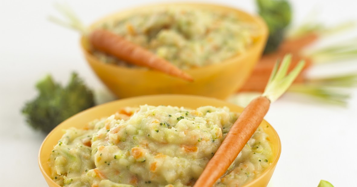 Potato, Leek, Carrot and Pea Puree