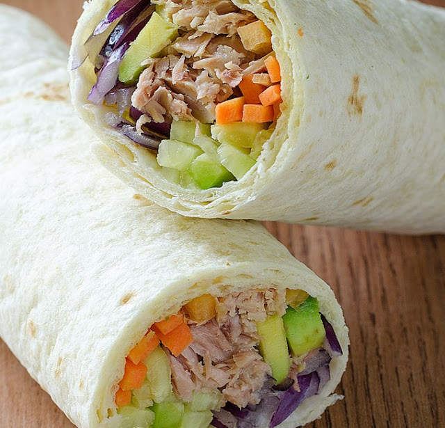 Healthy Tuna Wraps #healthy #lunch