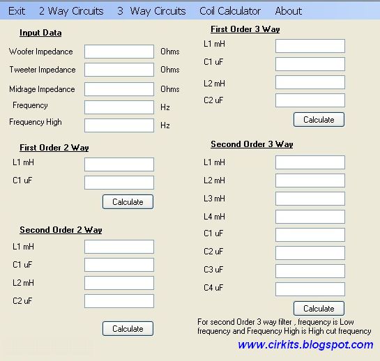 SpeakerBox Filter Designer EveryDay Electronics